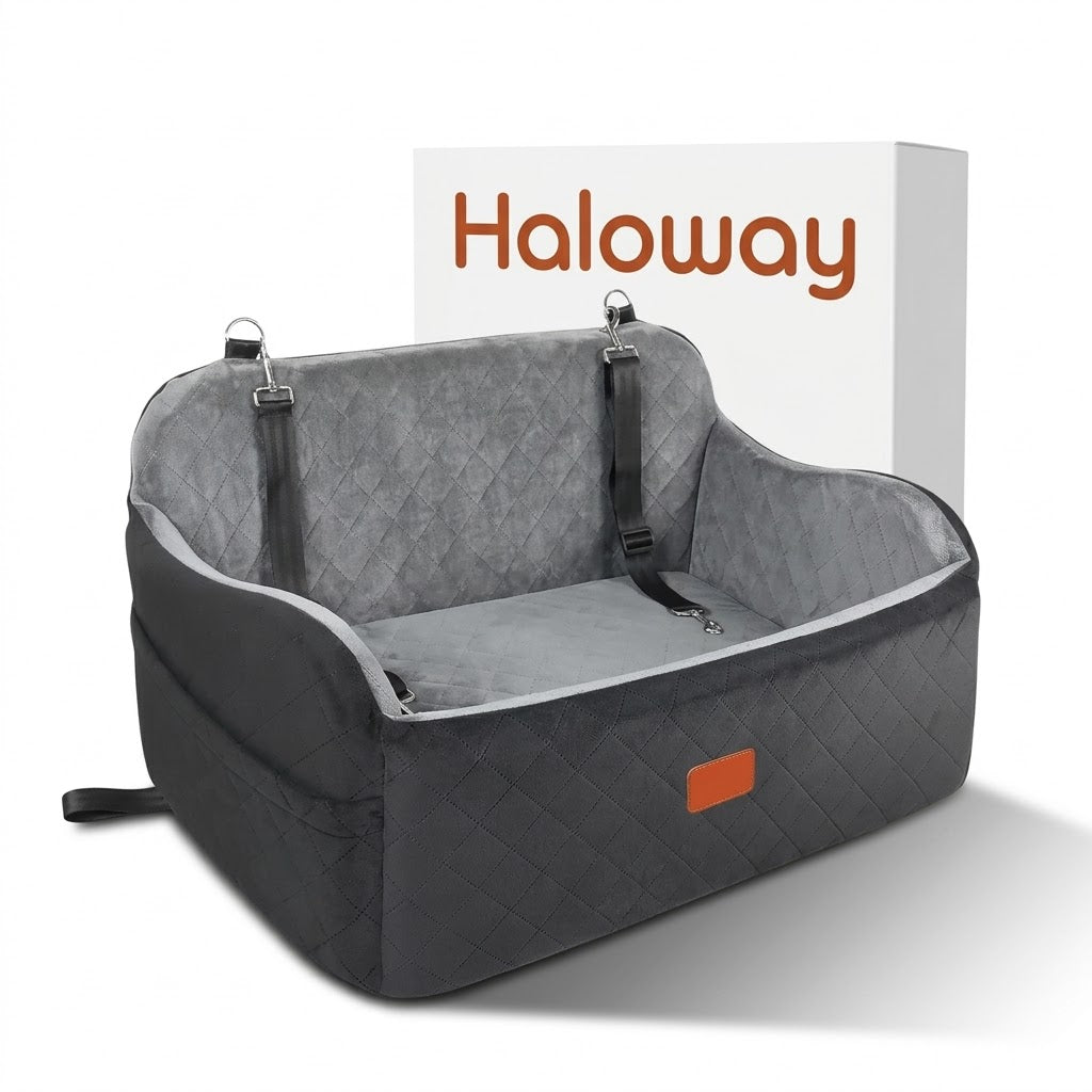 Safe-Ride Dog Car Seat with Safety Tether